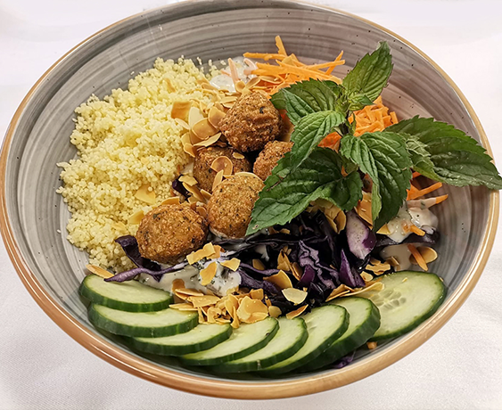 vegane Falafel-Bowl